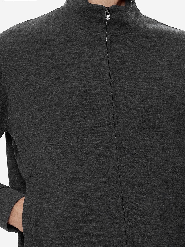 Толстовка на молнии муж Emporio Armani EM000122 AF10857 O8008 B65/B38 HEATHER GREY - 5