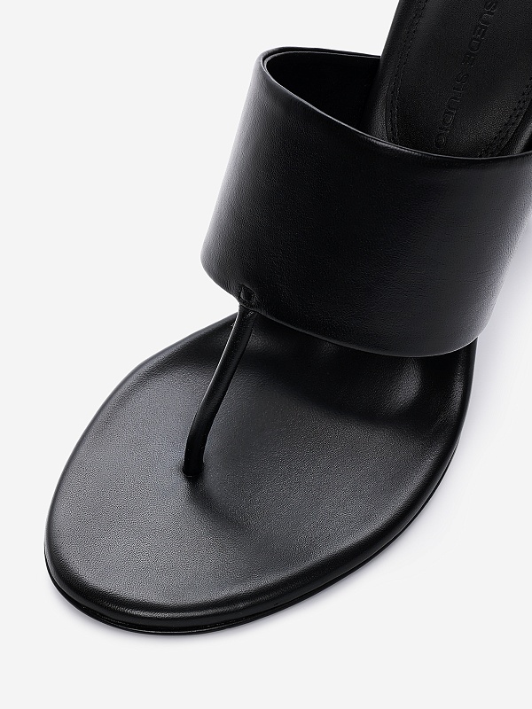 Мюли (каблук) жен Black Suede Studio DANA 95 | 95mm black - 4