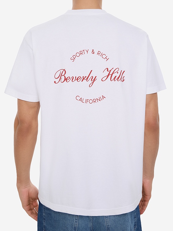 Футболка муж Sporty & Rich TO04364257WH01 White - 4