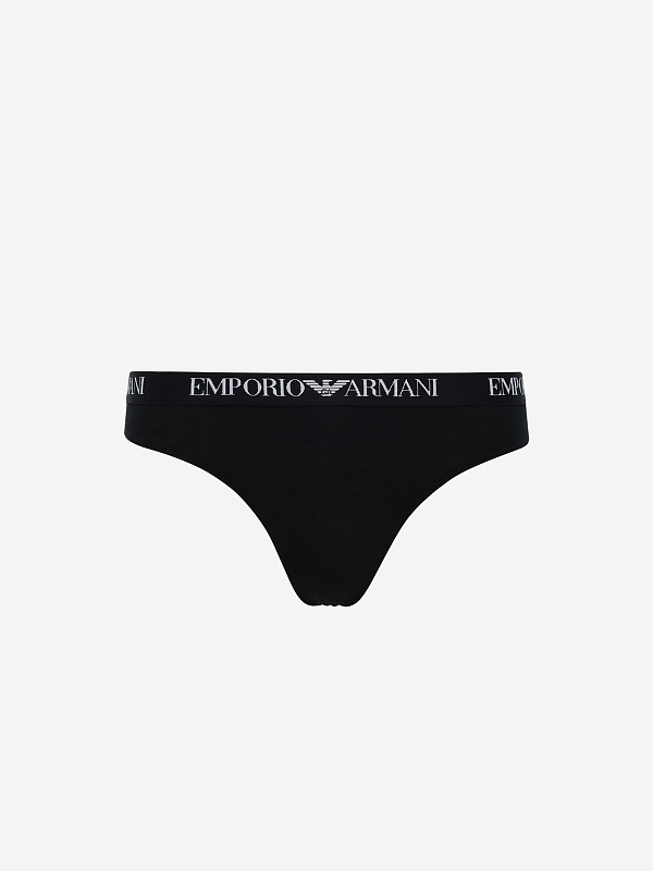 Набор (трусы 2 пары) жен Emporio Armani EW000402 AF13033 MC005 BLACK/BLACK - 1