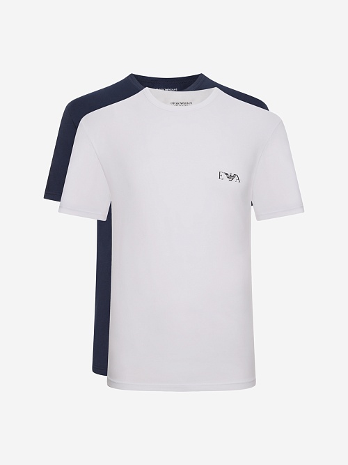 Набор (2 футболки) муж Emporio Armani EM001849 AF10778 M0036 WHITE/ARMANI BLUE - 0