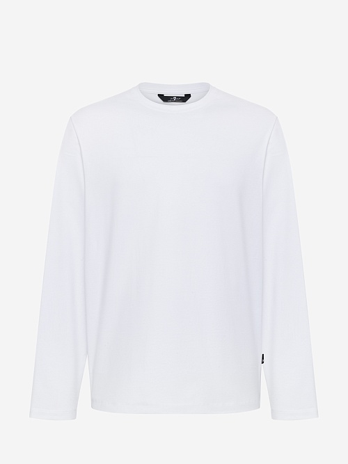 Футболка с длинным рукавом муж 7 For All Mankind JSPM2370WH WHITE - 0