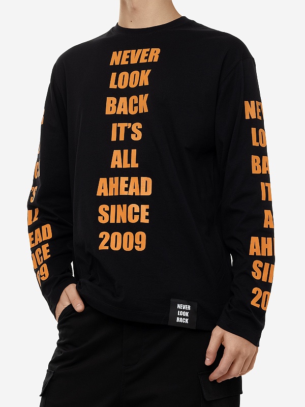 Футболка с длинным рукавом муж MSGM 3640MM139 247002 99 - 3