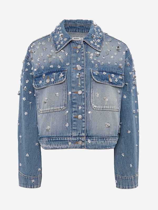 Куртка джинсовая жен Simkhai 126-6023-DN HOLLYWOOD - 0