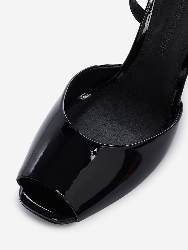 Босоножки (каблук) жен Black Suede Studio WREN 100 | 100mm black - 4