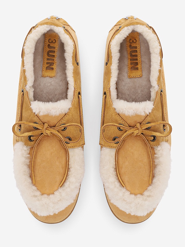Мокасины жен 3JUIN 326W1001.5.1252482 SHEARLING NATURE - 3