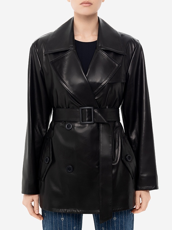 Куртка кожаная жен Burka an-2403 Черный - 3