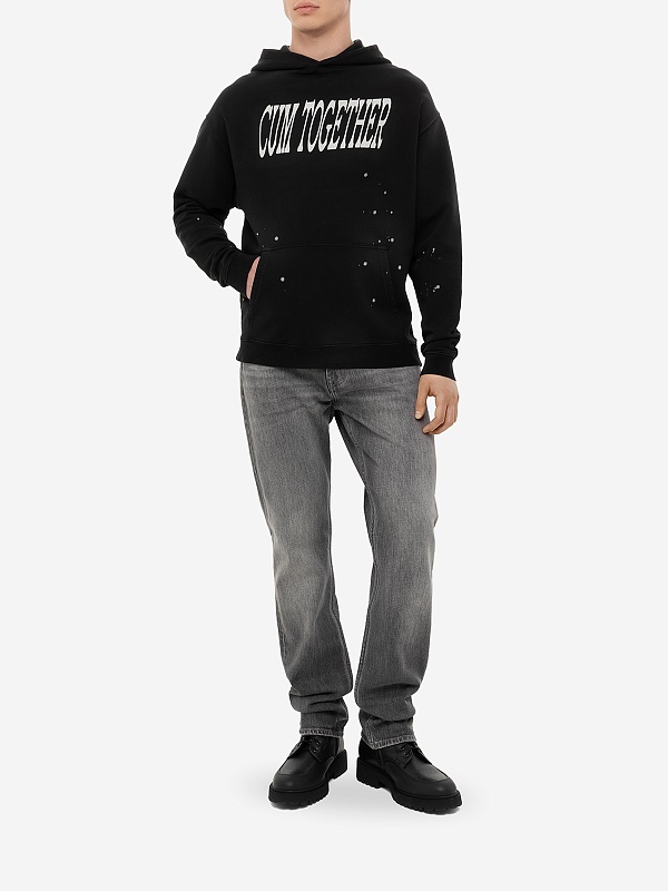 Худи муж Carne Bollente SS25H0104 Off-Black - 1