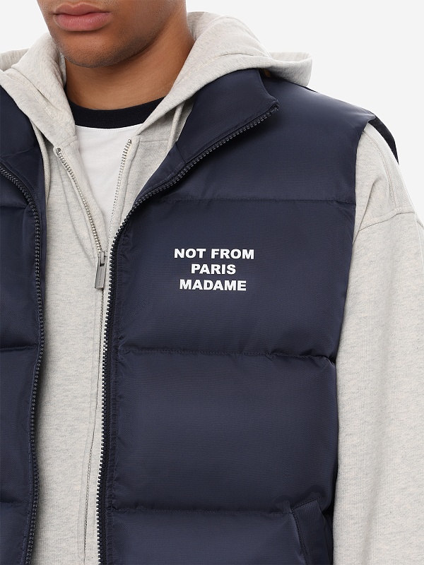 Жилет утепленный муж Drôle de Monsieur PERM-CT153-PA031-NY NAVY - 5