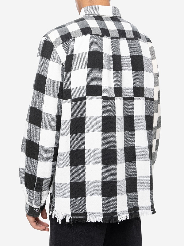Рубашка муж John Elliott E088I801249A Black X White - 3