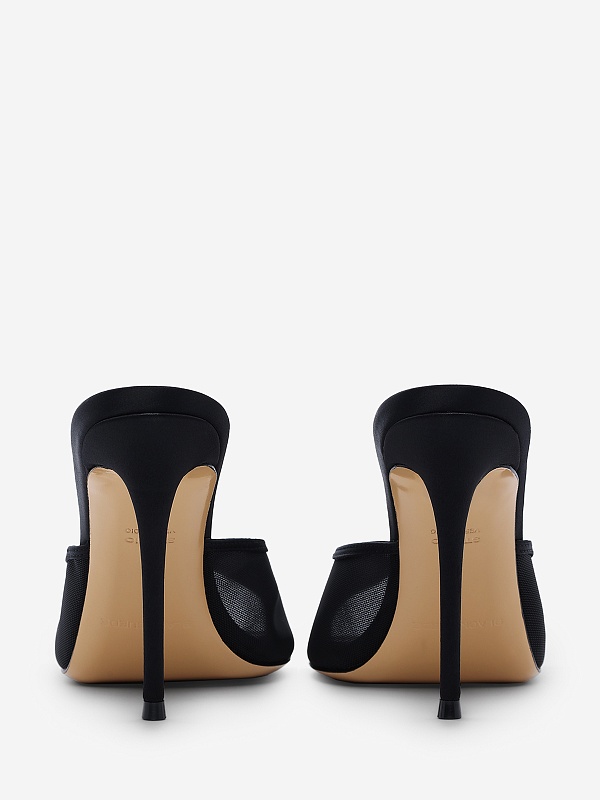 Мюли (каблук) жен Black Suede Studio ICON BRIDAL SADIE 100 | 100mm black - 3