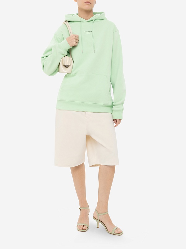 Худи муж Drôle de Monsieur G-HO161-CO127-LGN LIGHT GREEN - 4