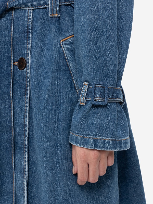 Плащ жен 7 For All Mankind JSUSC370CL MID BLUE - 4