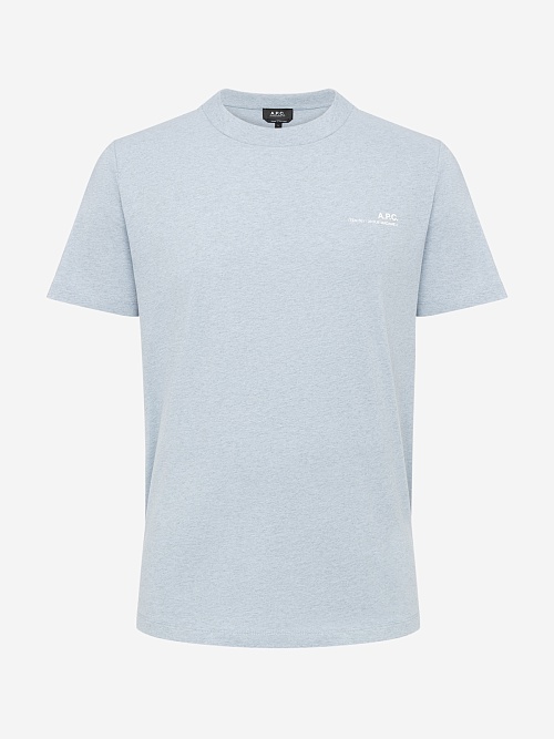 Футболка муж A.P.C. COHBO-M26421 BLEU CLAIR/ECRU - 0