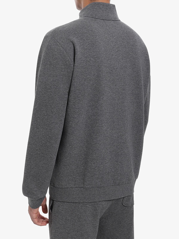 Толстовка на молнии муж Woolrich CFWOSW2001MRUT5195 CHARCOAL MELANGE - 3