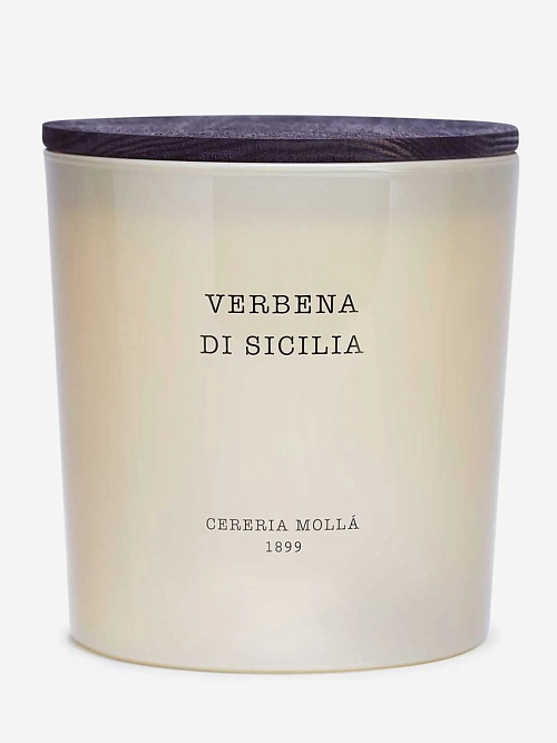 Свеча унисекс Cereria Molla 1899 6642 Verbena di Sicilia XL, 3 фитиля 600г - 0