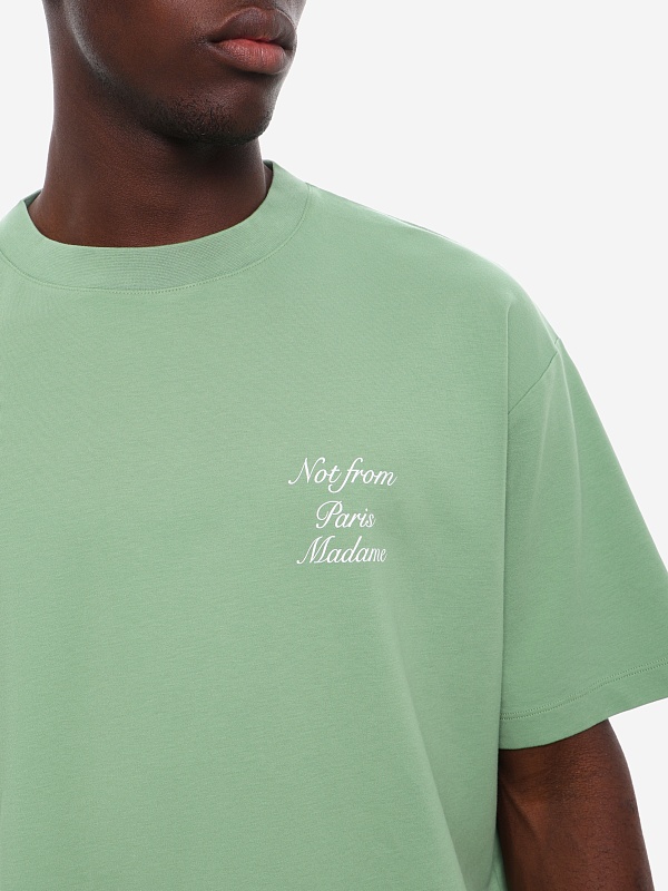 Футболка муж Drôle de Monsieur K-TS209-CO002-LGN LIGHT GREEN - 5