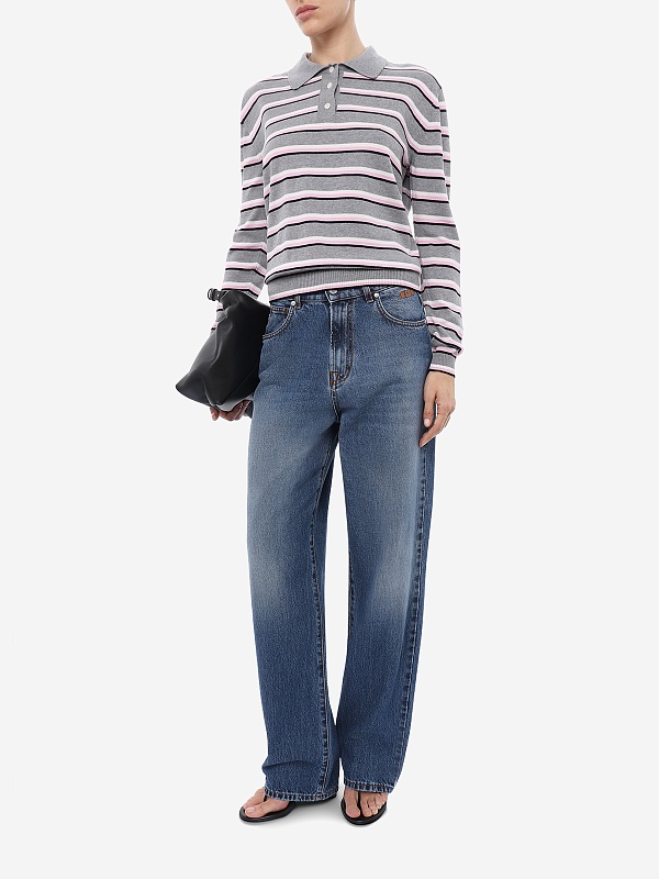 Поло с длинным рукавом жен MSGM 4042MDM207 267483 98 - 1