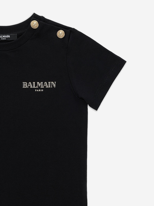 Футболка мал Balmain BX8521 Z3186 930OR - 3