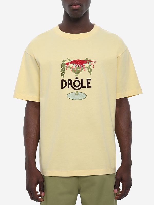Футболка муж Drôle de Monsieur J-TS289-CO248-LYL LIGHT YELLOW - 3