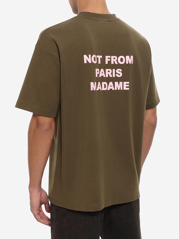 Футболка муж Drôle de Monsieur I-TS203-CO002-KK KAKI - 2