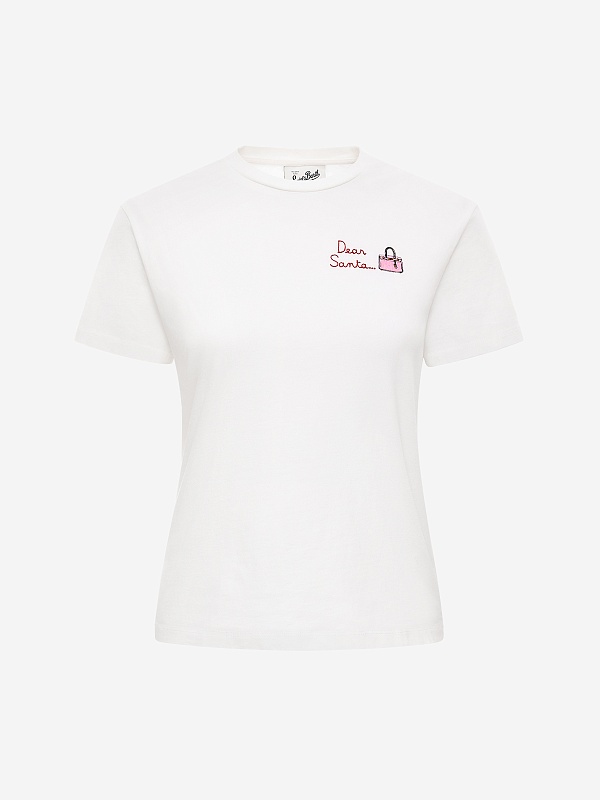 Футболка жен MC2 Saint Barth EMI0002 03929I DEAR SANTA BAG 10 EMB - 4