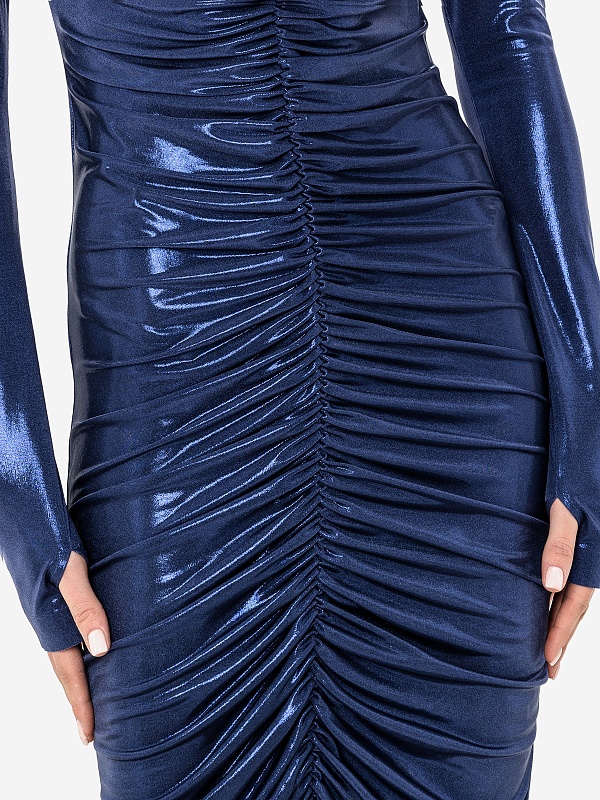 Платье жен Norma Kamali ST2243LME38810 MILITARY BLUE - 5