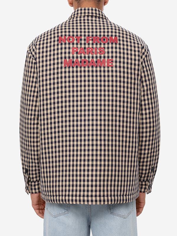 Рубашка муж Drôle de Monsieur PERM-SH270-CO310-BG BEIGE - 4