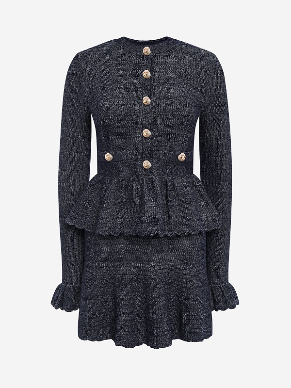 Платье жен Self-Portrait AW26-085SC-N NAVY - 0