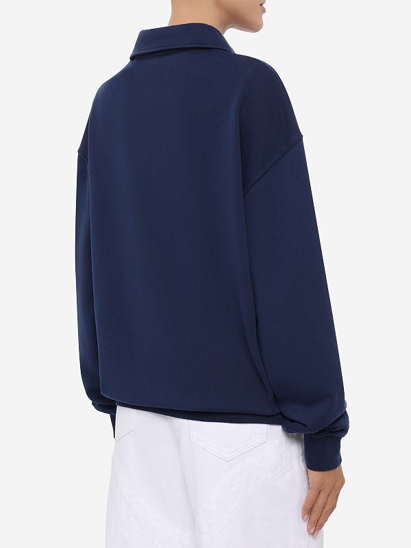 Толстовка муж Carne Bollente SS26PKN0101 Navy - 8