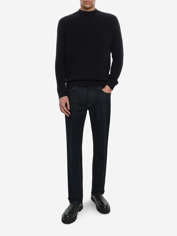 Свитер муж Emporio Armani EM002635 AF18234 UB118 ICONICO 0920 BLU NAVY EA - 1