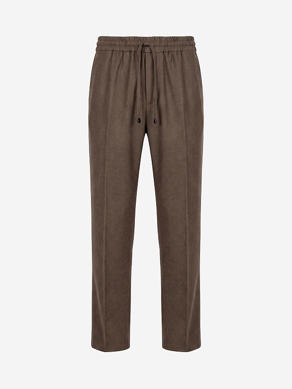 Брюки муж Drôle de Monsieur L-BP191-WV016-LBR LIGHT BROWN - 0