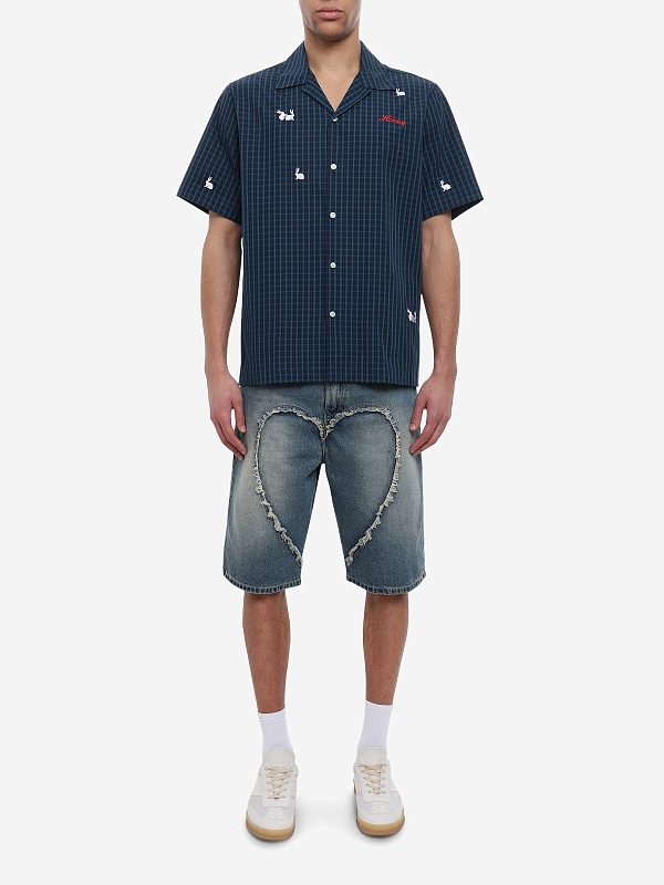 Рубашка муж Carne Bollente SS26SSS0202 Green Check - 1