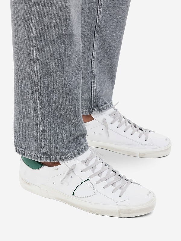 Кеды муж Philippe Model PRLU VB26 VEAU BRODERIE_BLANC - 8
