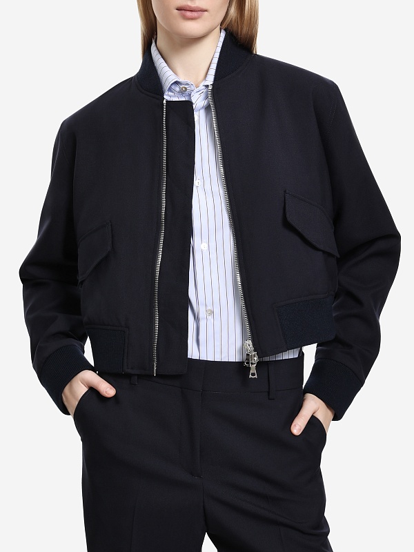 Бомбер жен Officine Generale W25WOTW600 DARK NAVY - 1