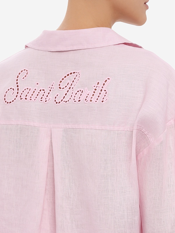 Рубашка жен MC2 Saint Barth CYS0002 08807L LINEN SB HOLED 20 EMB - 5