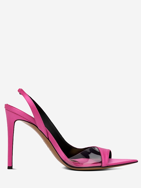 Босоножки (каблук) жен Alexandre Vauthier AVE4000-004 TRANSP/FUCHSIA - 2