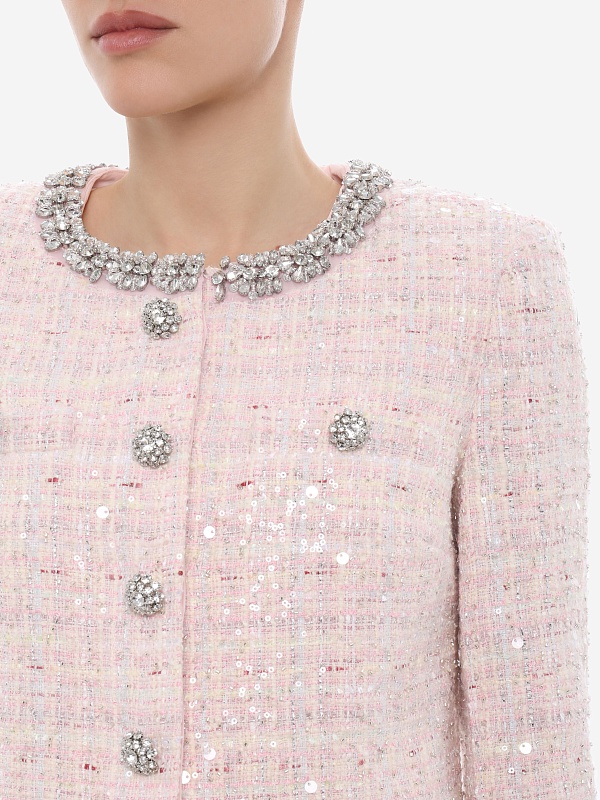 Кардиган жен Self-Portrait SS26-026J-P PINK - 5