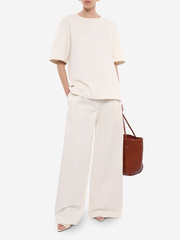 Брюки жен TheLatest TLW03118T0176ABTP T0343 CREAM WHITE - 1