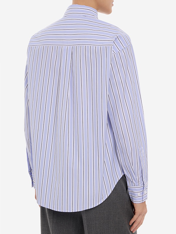 Рубашка жен MAX&CO 2626116033200 001 NAVY PINSTRIPES - 4