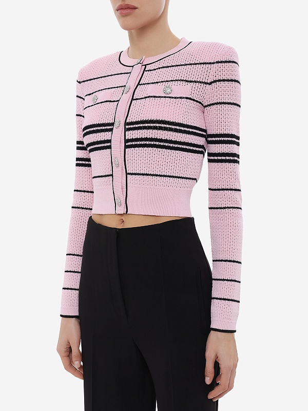 Кардиган жен Self-Portrait SS26-056C-P PINK - 3