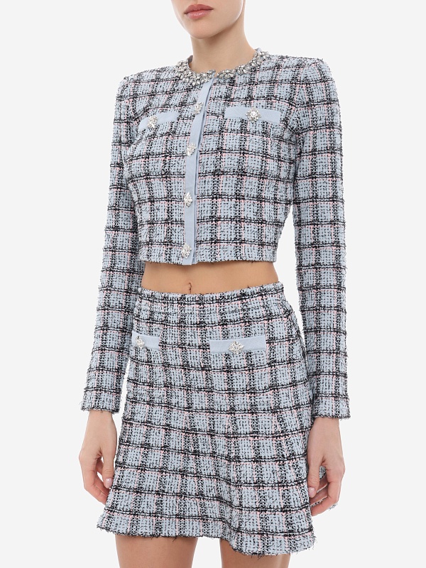 Кардиган жен Self-Portrait SS26-187C-BL BLUE - 3