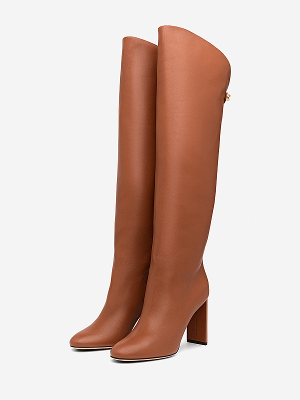 Сапоги (каблук) жен MAISON SKORPIOS Q1W8013-0012 Brandy - 3