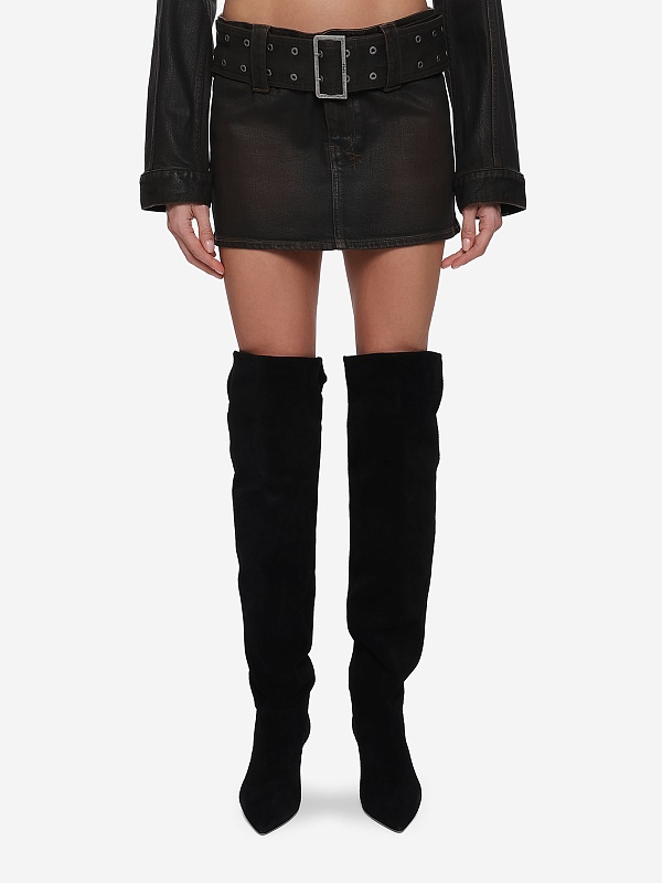 Юбка жен Ksubi WPS26SK007 brown - 2