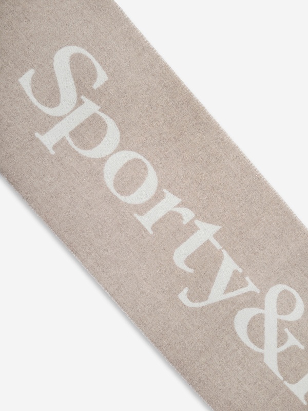 Шарф жен Sporty & Rich AC05262300WH37 Ecru - 1