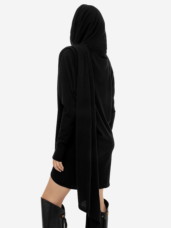 Платье жен Saint Laurent 751695Y75SW NOIR 1000 - 4