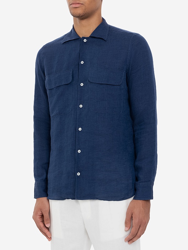 Рубашка муж TAGLIATORE ROWAN 740005 B005 387 NAVY - 2