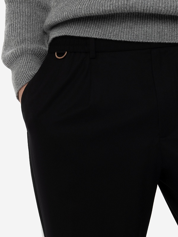 Брюки муж AGNONA AI23P_T706U7_Y_U1120 K09 BLACK - 5