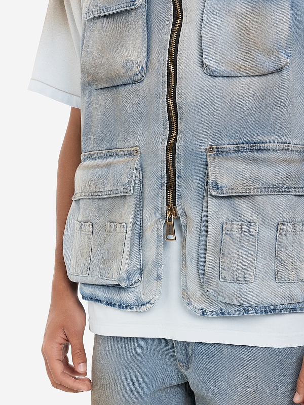 Жилет муж CULTURA S25CULT_A071 DENIM DIRTY - 5