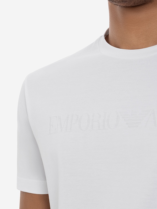 Футболка муж Emporio Armani 8N1TD2 1JGYZ 0146 BIANCO O.LOGO - 4